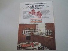 advertising Pubblicità 1979 CUCINA SNAIDERO MOD. OLD RIVER ROVERE
