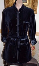 Beautiful Designer SONIA RYKIEL Ladies Long Velvet Jacket S FRANCE