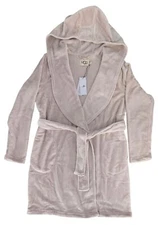 UGG Women’s MIRANDA Sand Soft & Cozy Hooded Bathrobe NWT Size L
