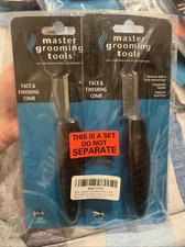 Máster Grooming Tools- Face And Finishing Comb - Is A Set Of Two