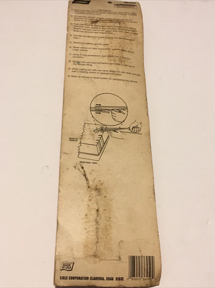 Lisle Tools Juego de Destornilladores Línea de Combustible 15" Largo Ford Truck 3/8" 5/16" Foto 4 de 4