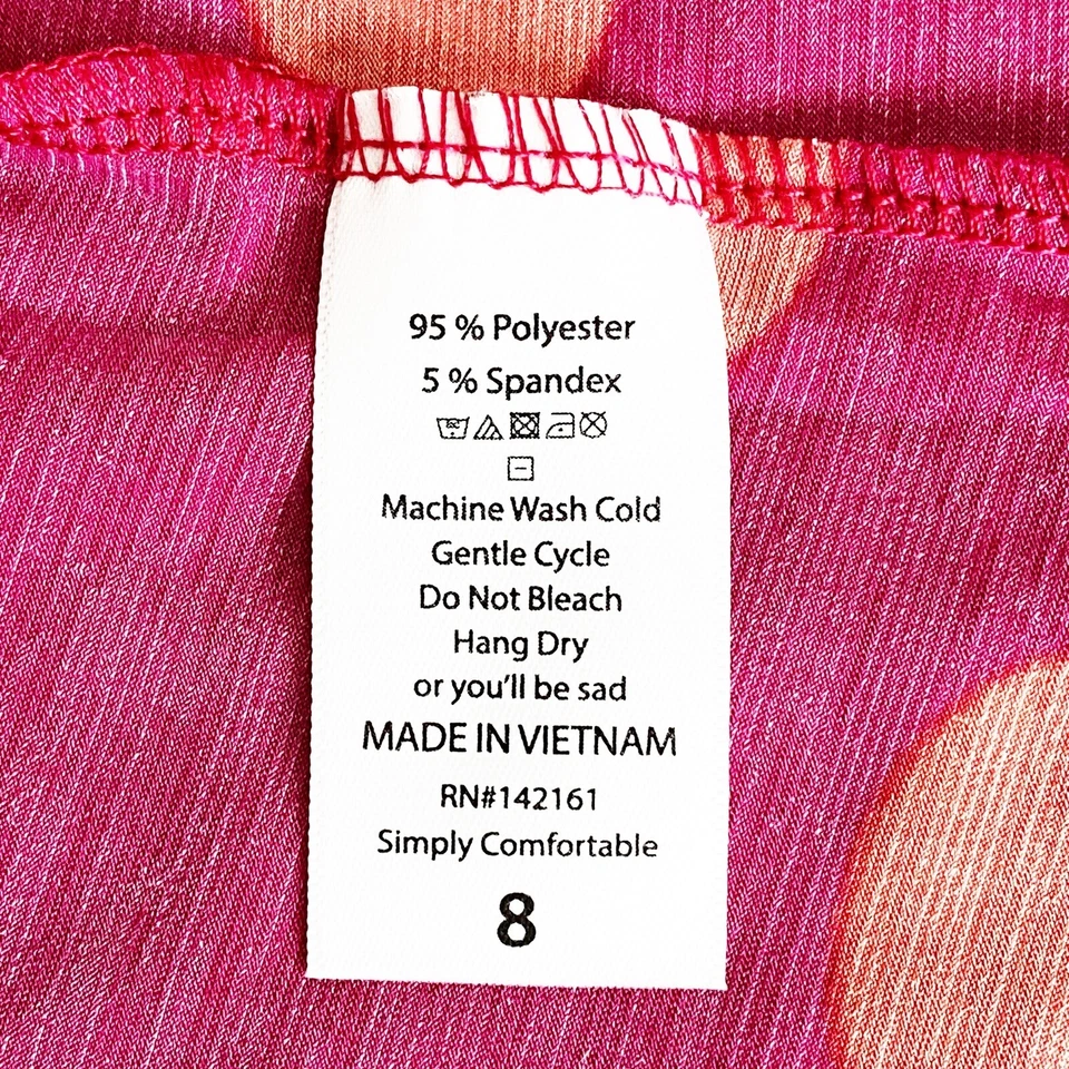 Платье для девочки LuLaRoe MAE 8 розовое в горошек весна лето пасхальные цветные карманы - Изображение 3 из 4