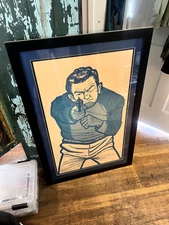 THE NATIONAL TARGET COMPANY Shooting Range Municipal POLICE THUG poster original