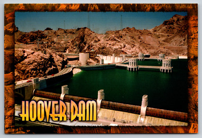 Hoover Dam Hydro-Electric Power Plant Arizona Nevada Postcard 1999