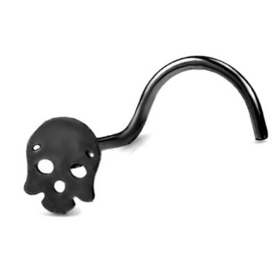 1 x Titanium Surgical Steel Lab Diamond Nose Stud Bone Body Piercing Ring Gift