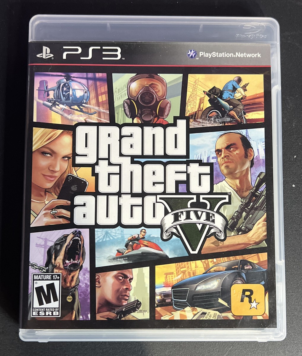 B)グランド・セフト・オート5 Grand Theft Auto V GTA 5 (PlayStation 3 PS3) Complete w/ Map CIB