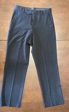 Calvin Klein Dress Pants Boys 18 Regular Black Flat Front Straight Leg