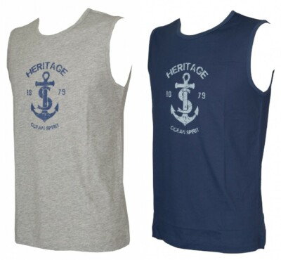 Mens Cotton SPIDER Tank Top Item U126T2