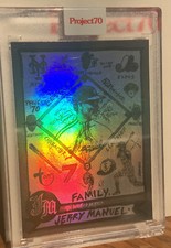 Topps PROJECT 70 #212 1979 Jerry Manuel by Gregory Siff 🌈Rainbow 🌈 Foil 15/70