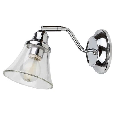 Applique de salle de bains en métal éclairage couleur de lampe chrome - Photo 1/4