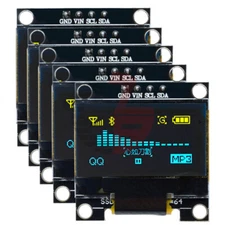 5PCS 0.96" 128X64 OLED LCD Display Module I2C IIC Serial Module for Arduino DIY