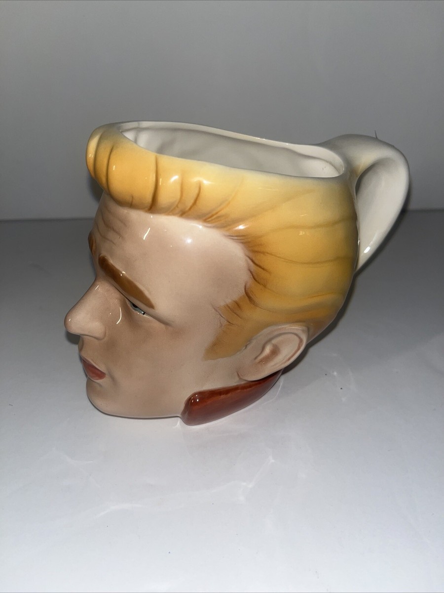 Vintage James Dean Clay Arts Ceramic Mug 1988 The Rebal 3D Figural