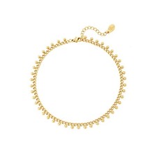 18ct Gold-Plated Chain Bracelet with Balls