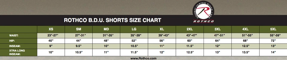 VENTA DE VERANO Ejército Carga BDU Combate Botón Corto Mosca Camuflaje y Sólido Rothco $8OFF Foto 2 de 4
