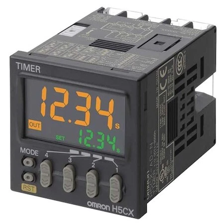 Omron H5cx-A-N Ac100-240 Timer Relay,9999 Hr.,13 Pin,5A,Spdt,120V