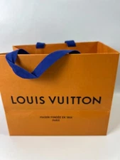 LOUIS VUITTON 10” x 8” X 6” Authentic Paper Gift/Shopping Bag Small Tote Orange