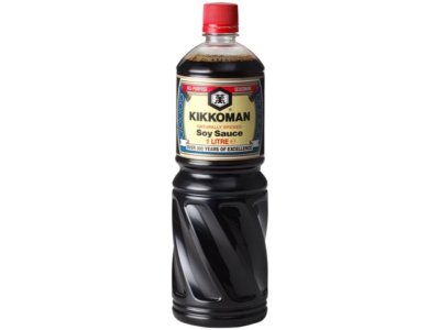 KIKKOMAN  1 Liter Sojasauce - Großflasche -  Soja Sauce Soße Sojasoße