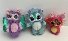 Magic Mixies Interactive 6" Plush Doll Lot of 3, Lights & Sounds Assorted Colors