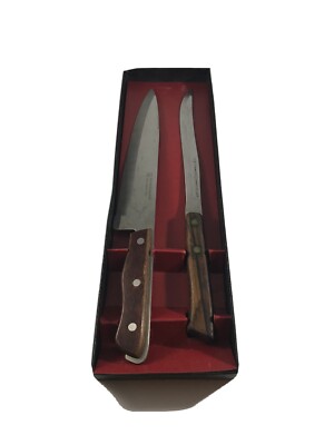MAXAM PRECISION HOLLOW GROUND FINE STAINLESS STEEL CHEF AND FLINT KNIFE  VF1