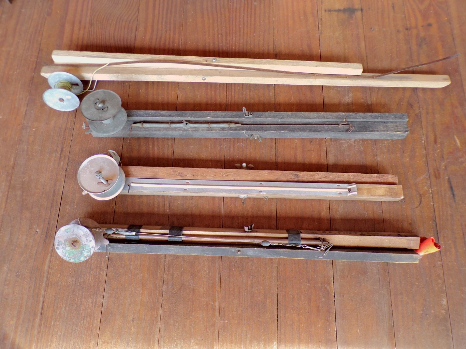 Lot of Vintage Ice Fishing Fish Tip Ups Ice Winter Cabin Cottage Lake House Deco eBay