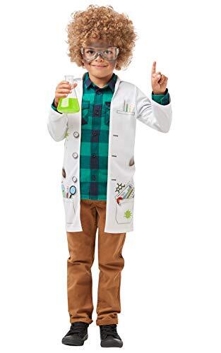 MAD SCIENTIST COSTUME - FANCY DRESS COSTUME (SIZE: L) Unisex Costumes NUOVO