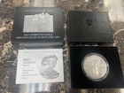 2023 W Burnished American Eagle 1oz Silver Coin ~ OGP & COA