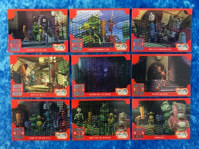 Roboter (Der Film): Rusties to the Rescue Karten komplettes Verfolgungsjagd-Set von Inkworks