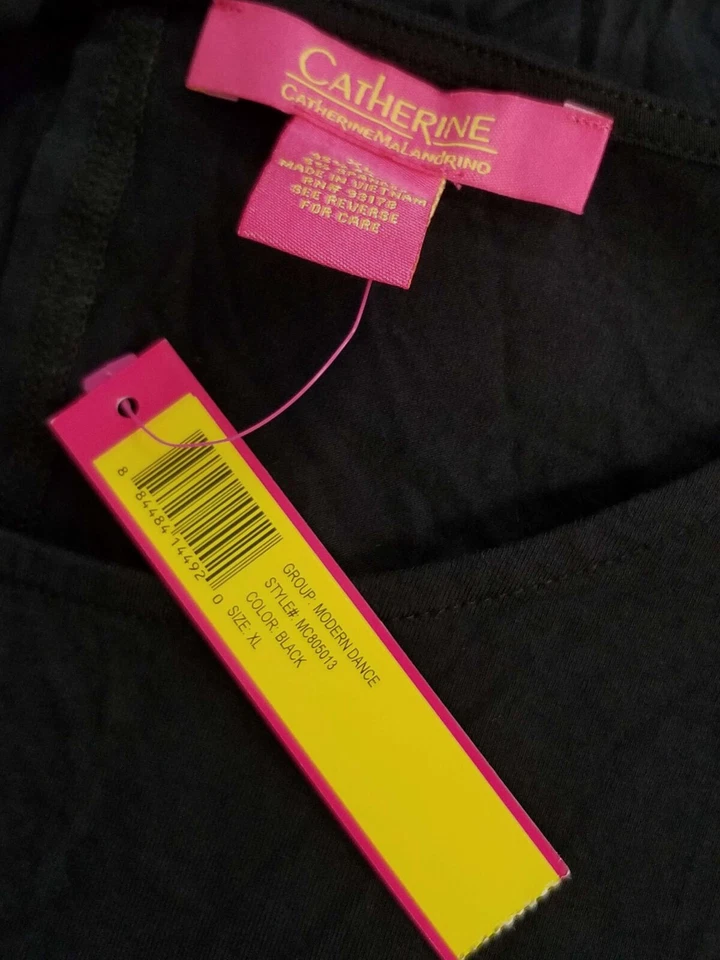 Mono Catherine Malandrino Mujer Negro Shayne Cintura Corbata Pierna Ancha Talla XL Foto 4 de 4