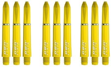 3 New Sets Winmau Pro Force Short Dart Shafts - Ships w/ Tracking - Yellow