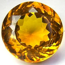 Masterpiece Collection: Round Faceted Genuine (Natural) Golden Citrine (2-7mm)