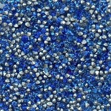 451116 *** 60 STRASS ANCIENS FOND CONIQUE MIX BLEU****1,6/1,9mm