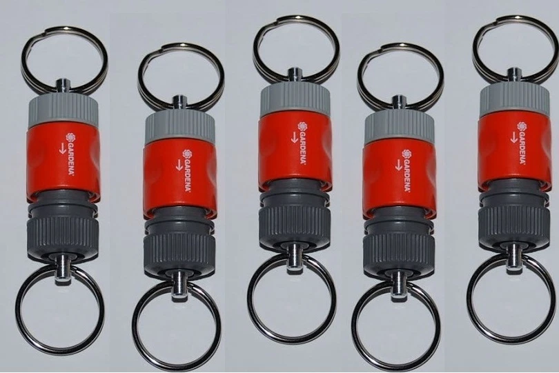 5 Stück Gardena Schlüsselanhänger Keychain Sammlerstück ! neu !