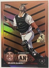 2023 Topps Update Blake Sabol RC #US201 Orange Black Parallel Giants