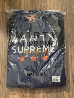 MARTY SUPREME A24 OFFICIAL MERCH -NAHMIAS NAVY CLASSIC JACKET 