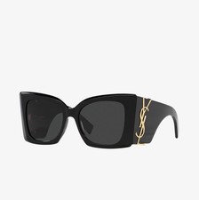 Saint Laurent SL M119 Blaze YSL BLACK Oversized Sunglasses 54mm Authentic