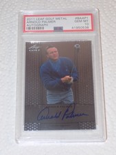 Arnold Palmer PSA 10 Gem Mint 2011 Leaf Metal Golf Autograph Card #BAAP1  Pop. 3