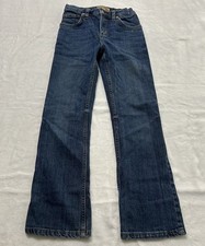 Wrangler 20X Youth Size 11 Regular Dark Wash Boot Cut Adjustable Waist Girls