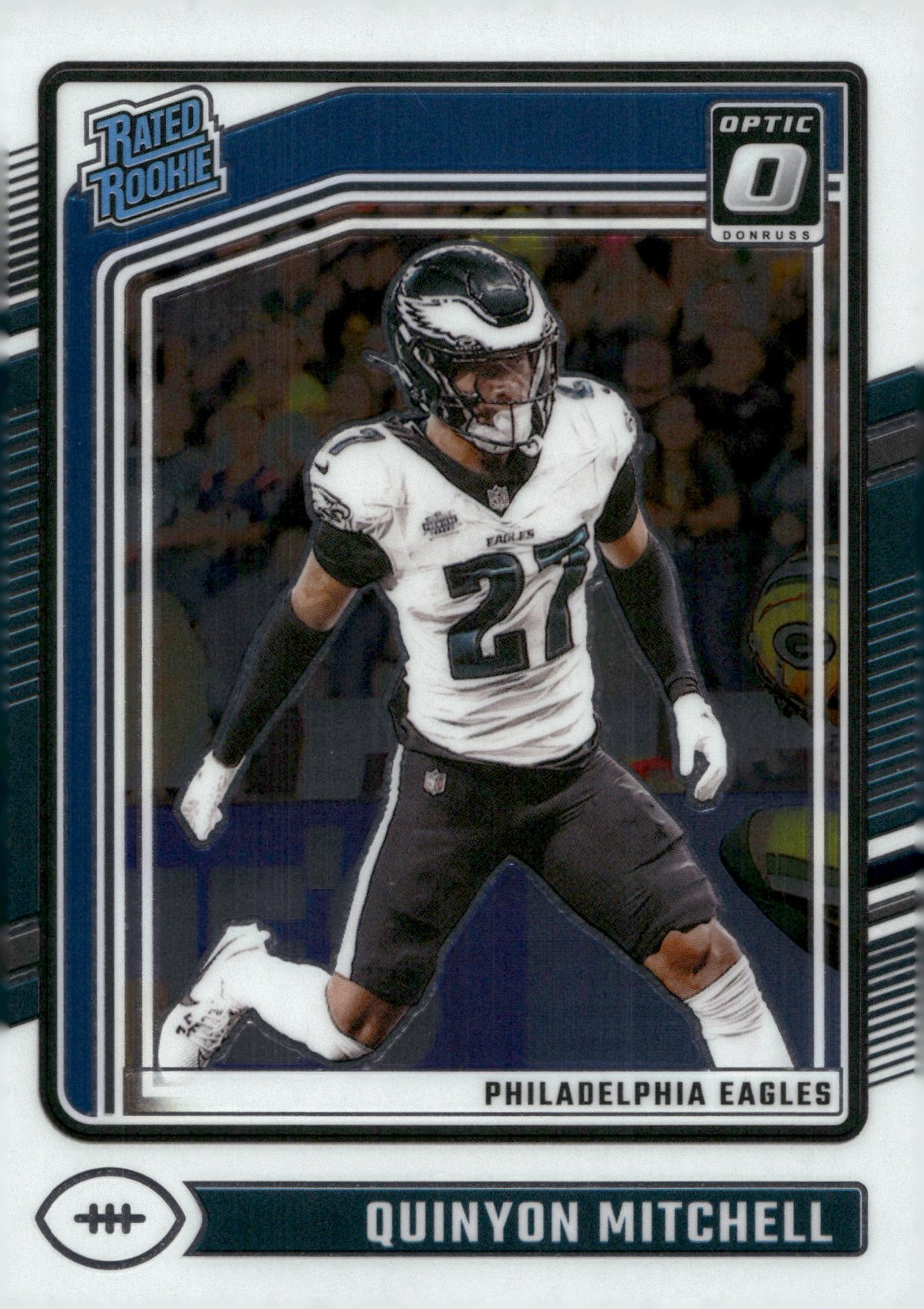 2024 Donruss Optic #282 Quinyon Mitchell Blue Hyper