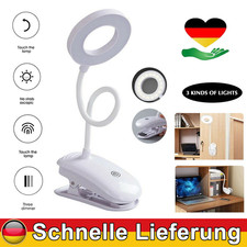 LED Klemmleuchte dimmbar Schreibtischlampe Leselampe flexibel USB Tisch-Lampe DE