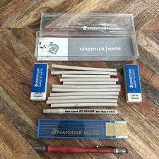 ZANER BLOSER Vintage Mechanical Drafting Pencil Jet Eraser 869 Staedtler Refills