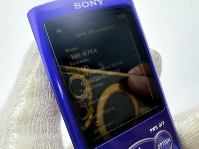 Sony Walkman NW-S764 Purple 8GB Bluetooth MP3 Digital Music Player
