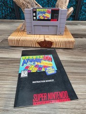 Tetris Attack Super Nintendo SNES 1992 W/ Manual YOSHI TESTED WORKING