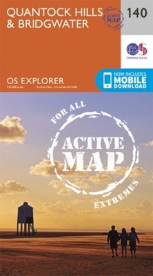 OS ACTIVE 140 QUANTOCK HILLS/BRIDGWATER by Ordnance Survey Map Self Help