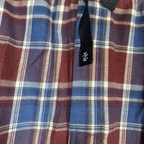 Izod Hombres Ropa de Dormir Pantalones de Franela Cuadros Botón Mosca Bolsillos-Rojo Azul-XXL - Imagen 2 de 8