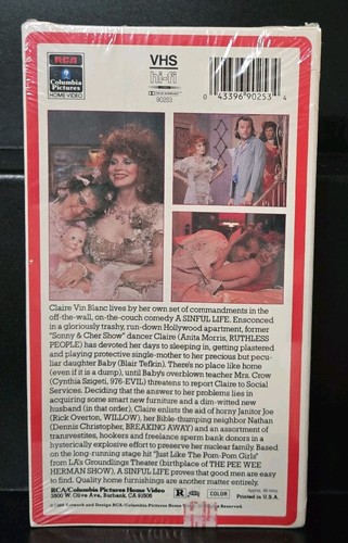 A Sinful Life (1989) Anita Morris - RCA Columbia - Factory Sealed VHS - Picture 2 of 2