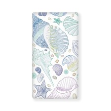 Seashell Fitted Crib Sheet Starfish Conch Blue Purple Green Standard Crib Mat...
