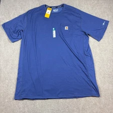 Carhartt Force Relaxed Fit Midweight Pocket T-Shirt 3XL Tall Blue Workwear NWT