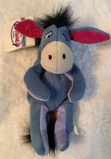 9" Disney Mini Bean Bag Eeyore Disney Store  NWT
