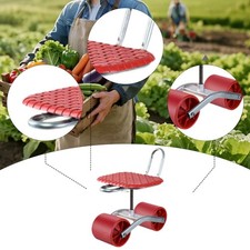 Rolling Seat Height Adjustable Garden Trolley Rolling Seat for Yards Picking
