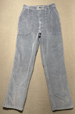 Vintage LL Bean Courdory Pants Womens Sz 12 26x31 Blue Distressed Boho Grunge